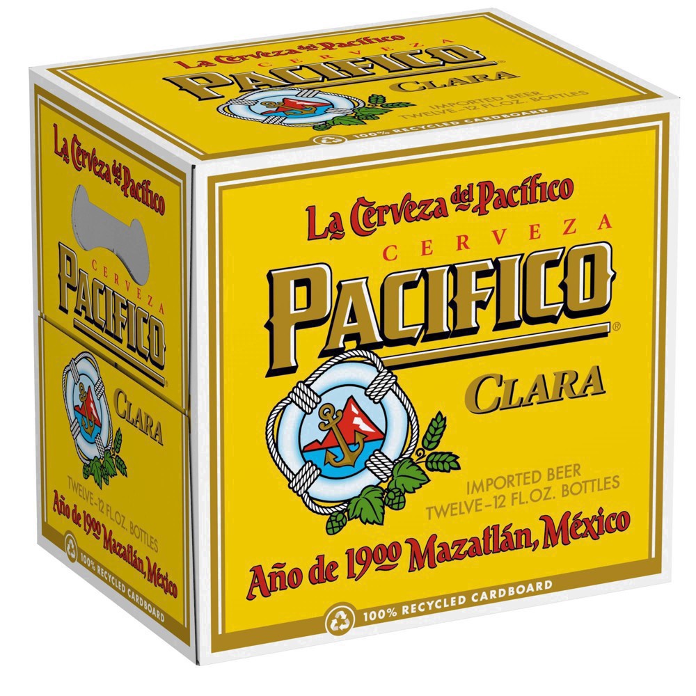 slide 26 of 79, Pacifico Clara Mexican Lager Import Beer, 12 pk 12 fl oz Bottles, 4.4% ABV, 144 fl oz