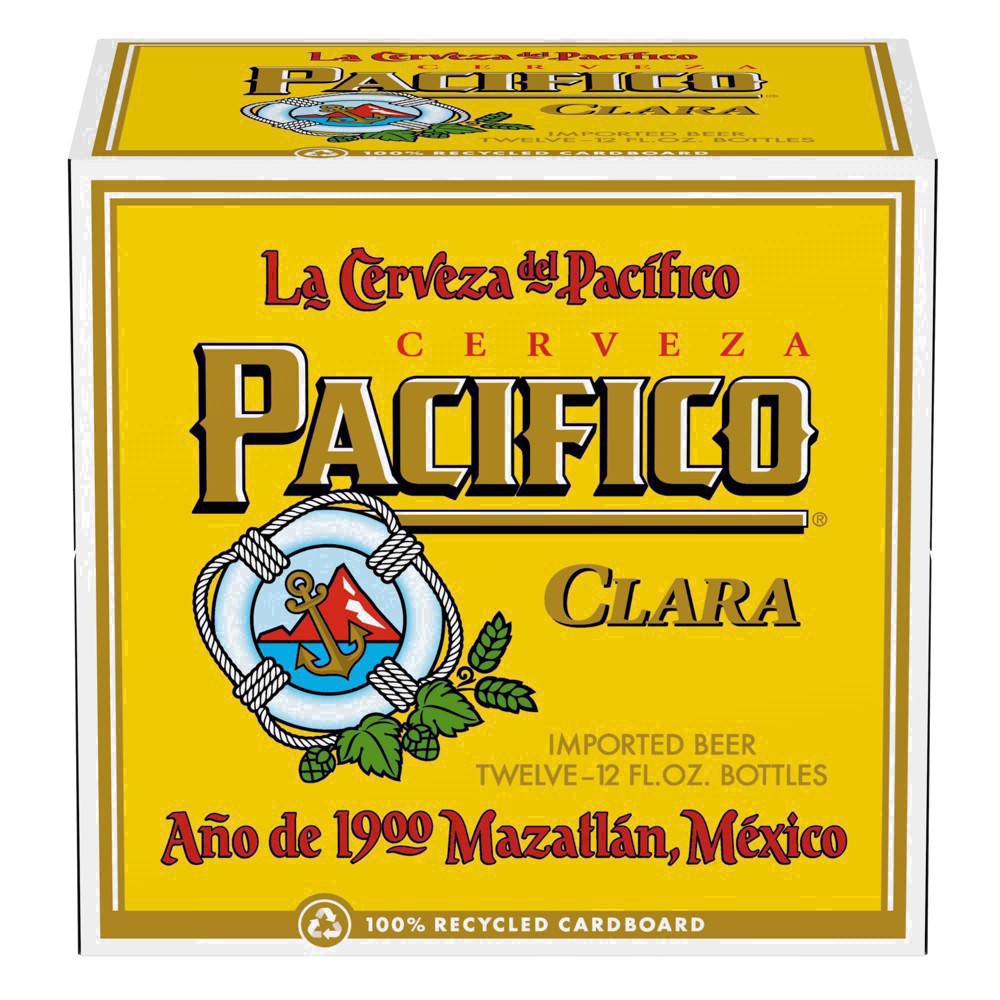 slide 18 of 79, Pacifico Clara Mexican Lager Import Beer, 12 pk 12 fl oz Bottles, 4.4% ABV, 144 fl oz