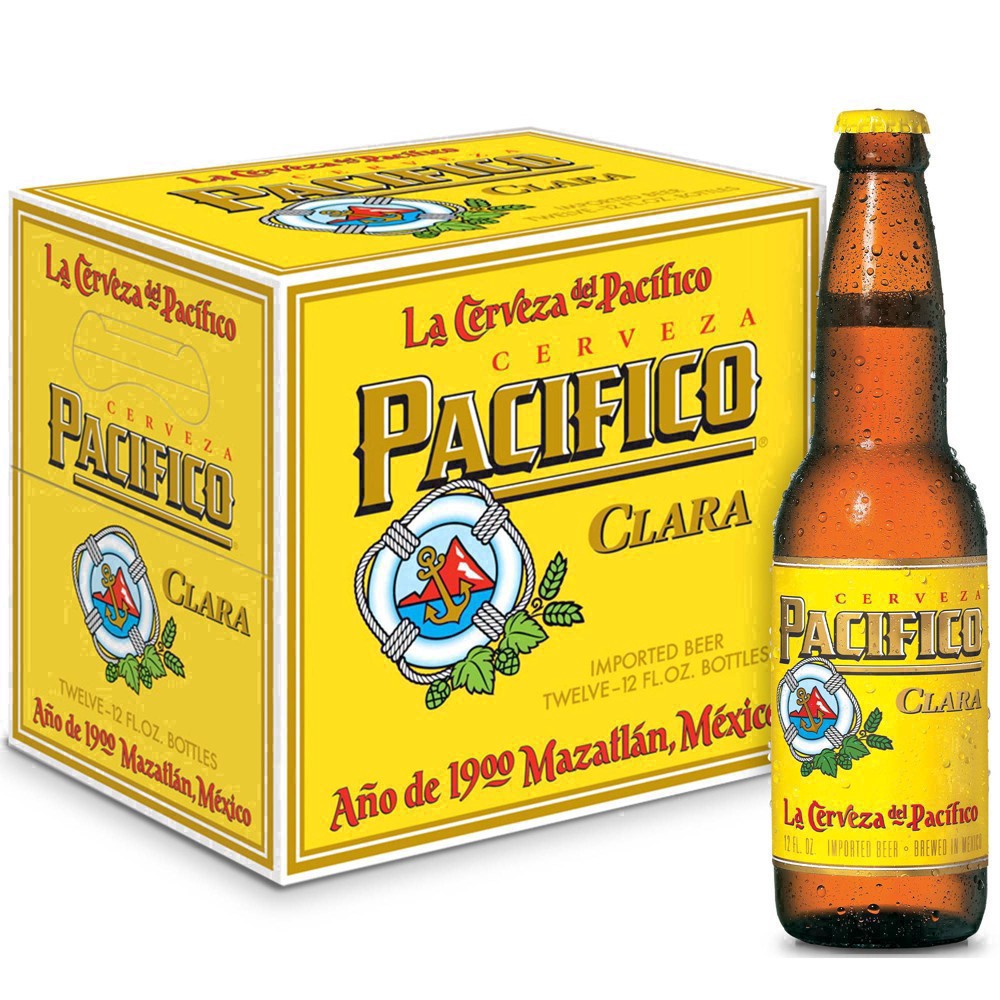 slide 70 of 79, Pacifico Clara Mexican Lager Import Beer, 12 pk 12 fl oz Bottles, 4.4% ABV, 144 fl oz