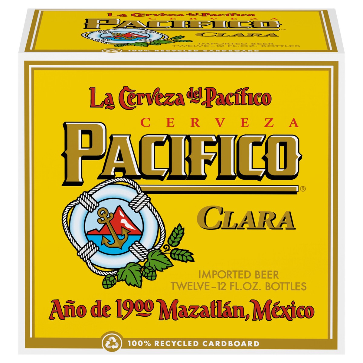 slide 1 of 79, Pacifico Clara Mexican Lager Beer, 12 pk 12 fl oz Bottles, 4.4% ABV, 12 ct; 12 oz