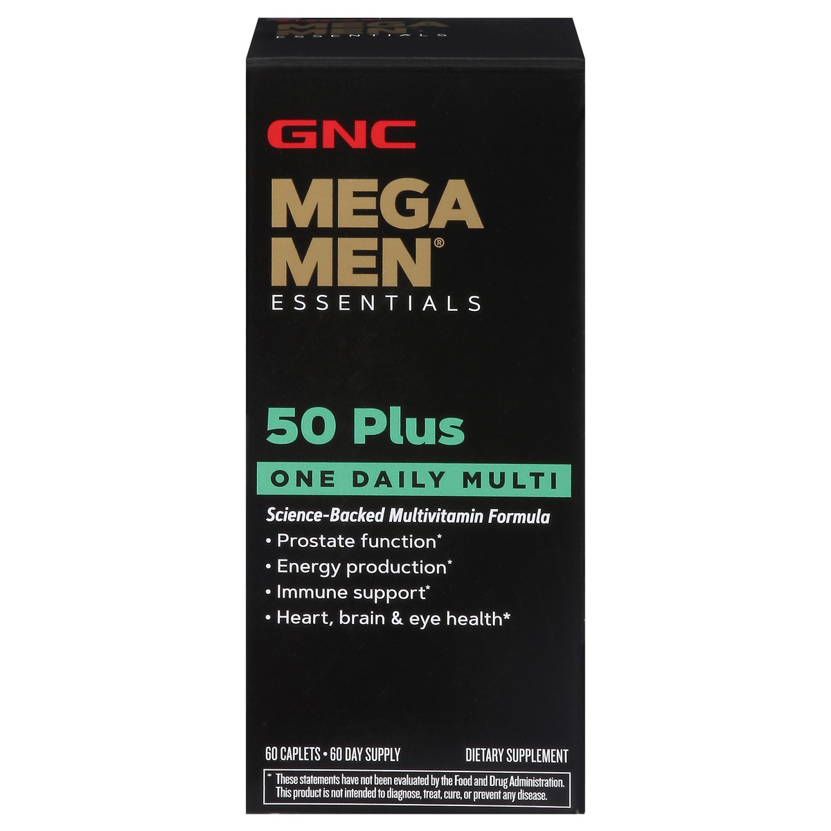 slide 1 of 1, GNC Mega Men 50+ One Daily Multi Vitamin, 60 ct