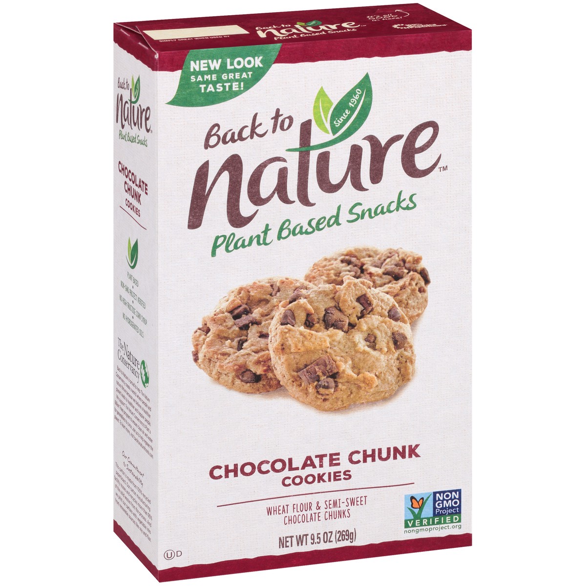 slide 2 of 9, Back to Nature Chocolate Chunk Cookies, 9.5 oz