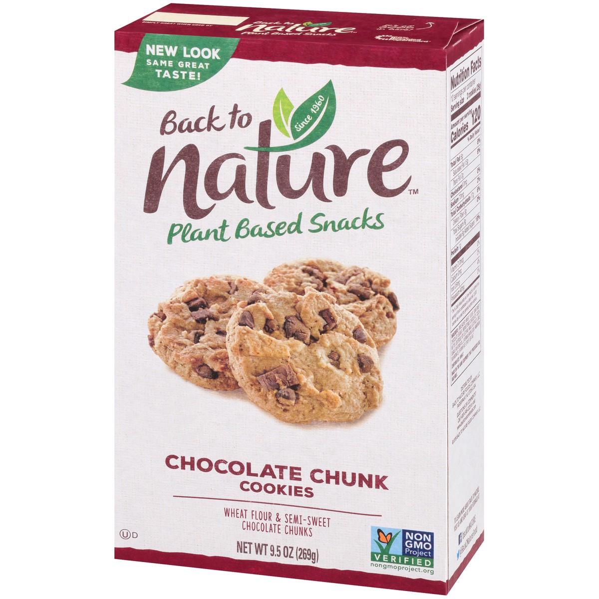 slide 3 of 9, Back to Nature Chocolate Chunk Cookies, 9.5 oz