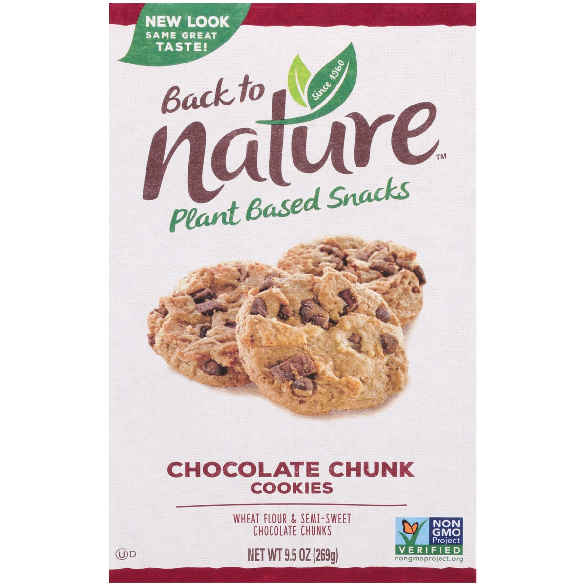 slide 6 of 9, Back to Nature Chocolate Chunk Cookies, 9.5 oz