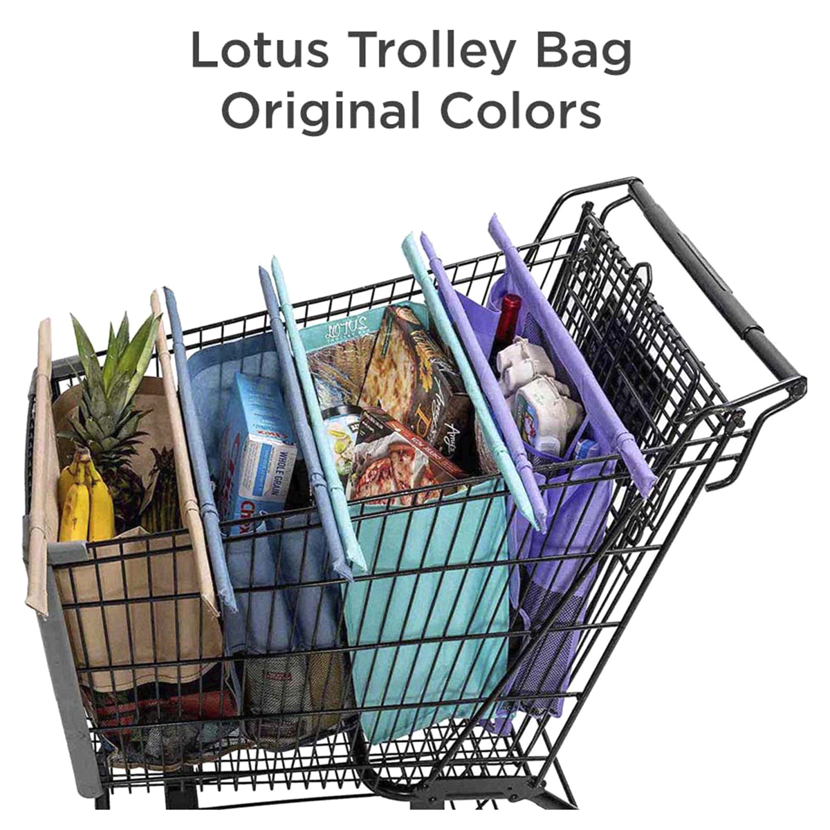 slide 9 of 9, Lotus 4 Bag Set Trolley Bag 4 ea, 4 ct