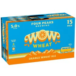 Four Peaks Brewing Four Peaks Wow Wheat 15 Pack, 12 fl oz Cans