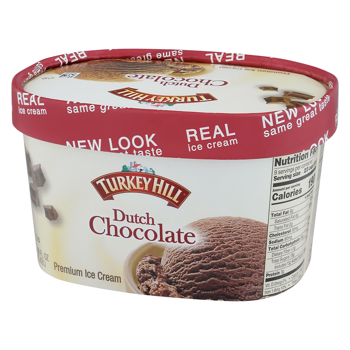 slide 4 of 9, Turkey Hill Premium Dutch Chocolate Ice Cream 48 fl oz, 48 fl oz