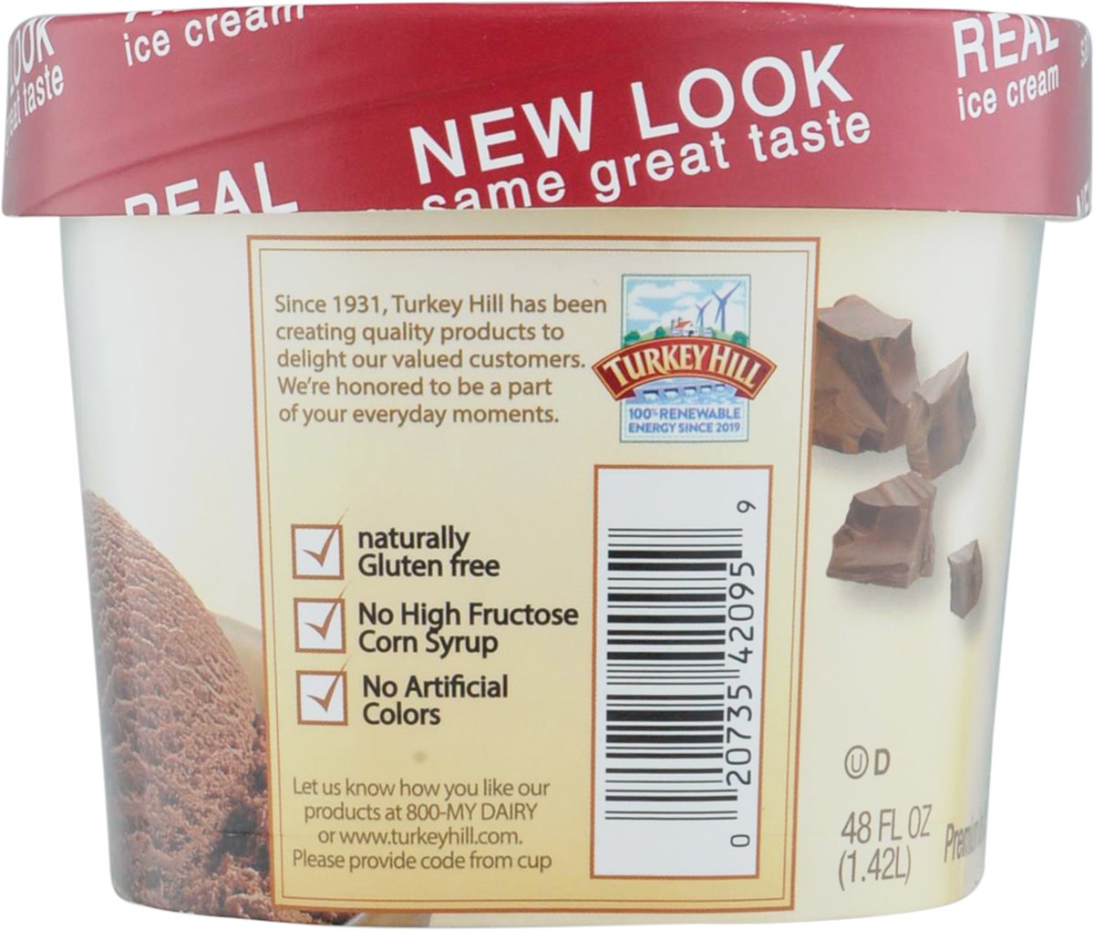 slide 2 of 9, Turkey Hill Premium Dutch Chocolate Ice Cream 48 fl oz, 48 fl oz