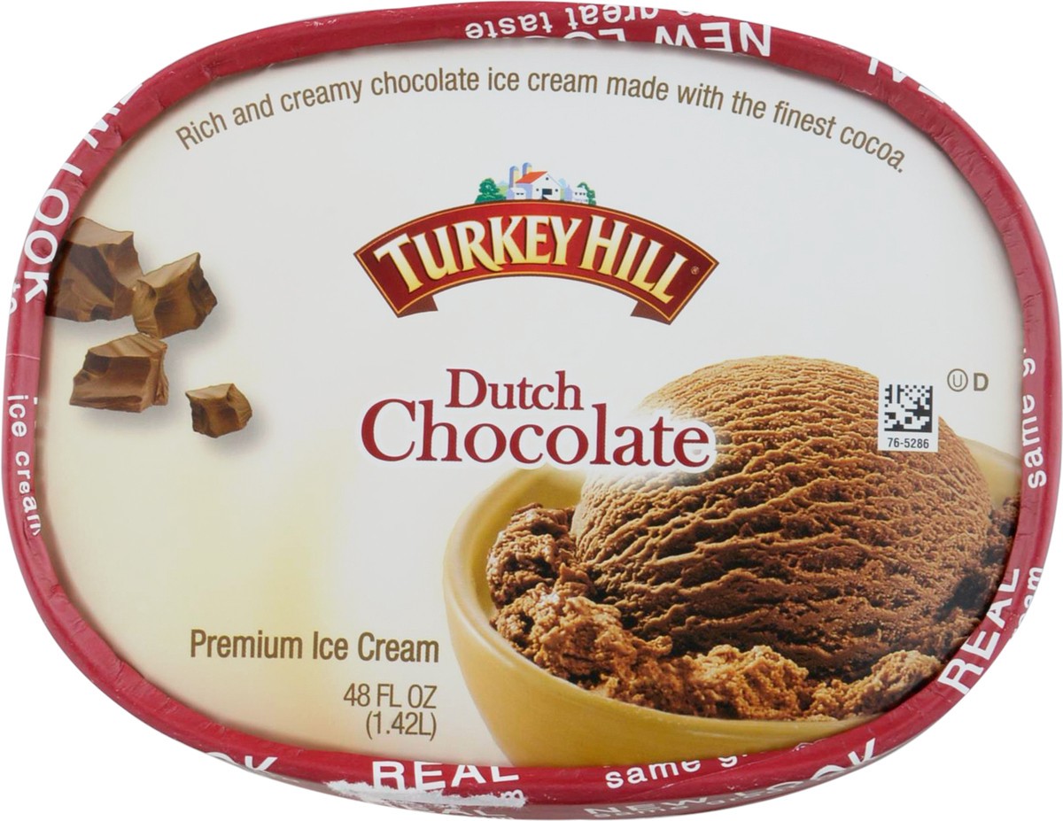 slide 5 of 9, Turkey Hill Premium Dutch Chocolate Ice Cream 48 fl oz, 48 fl oz