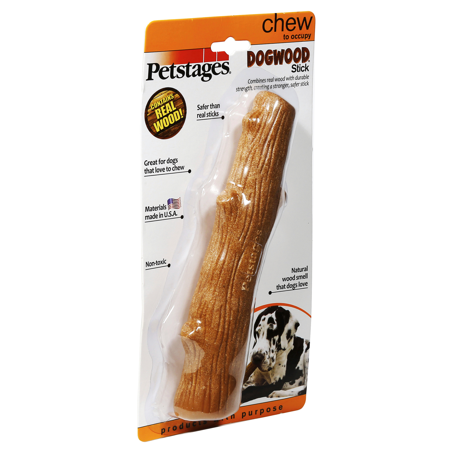 slide 5 of 9, Petstages Dogwood Stick Dog Chew Toy, X-Large, LG