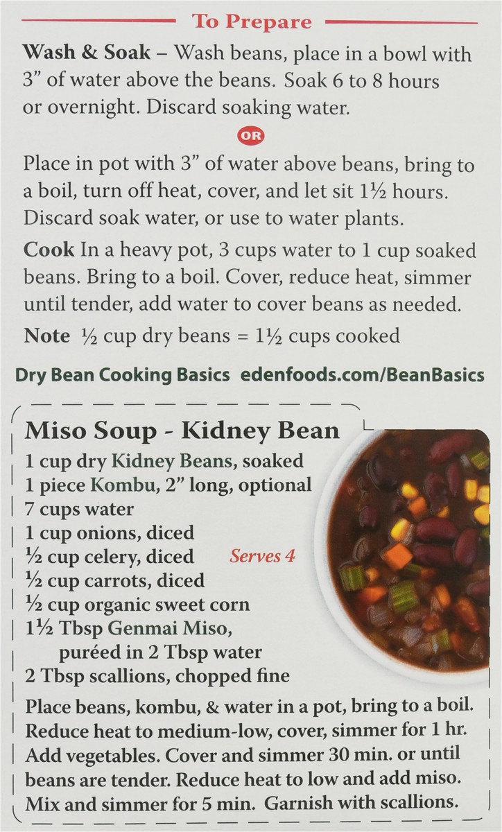 slide 5 of 9, Eden Foods Organic Kidney Beans 16 oz, 16 oz