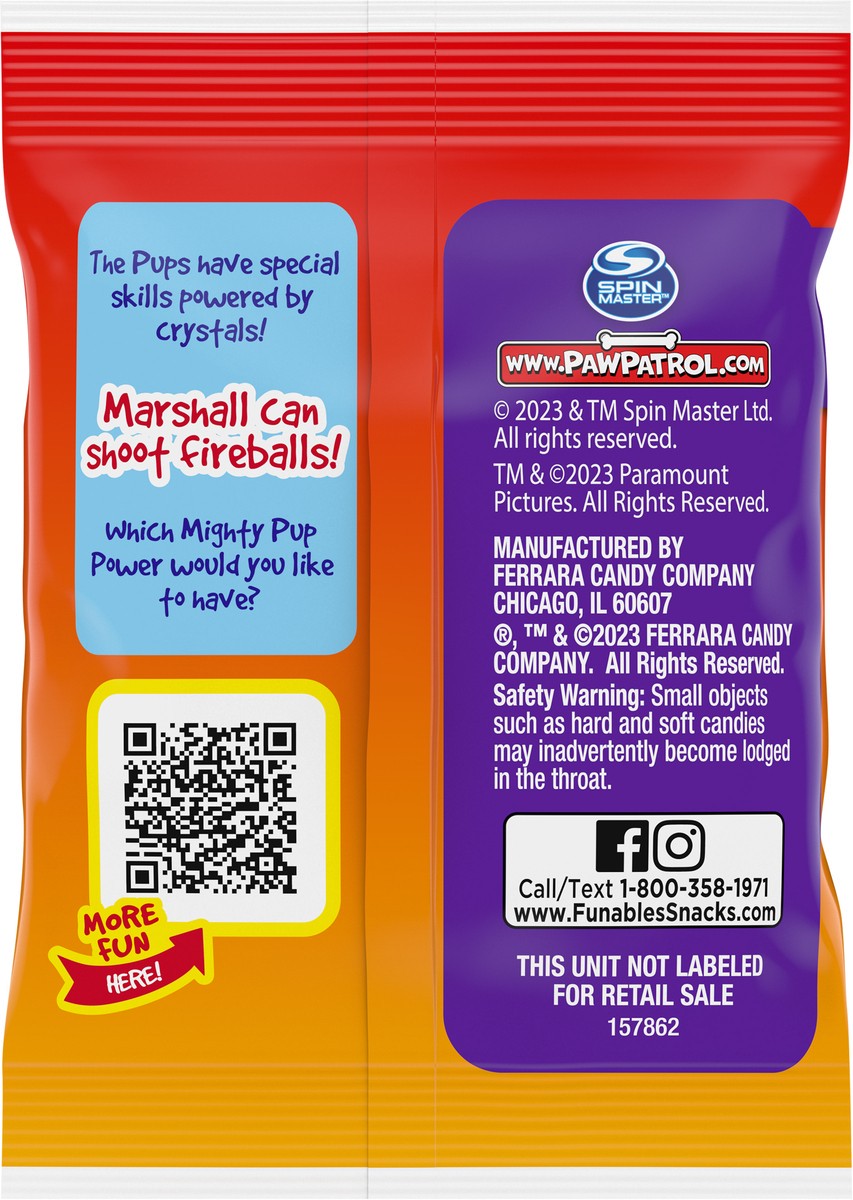 slide 2 of 3, Funables Paw Patrol Coming In Hot Fruit Flavored Snacks 1 ea, 1 ct