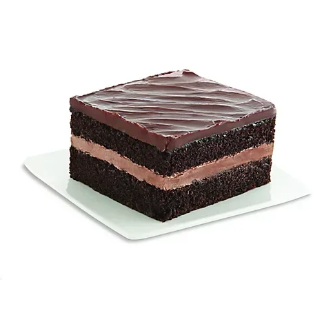 slide 1 of 1, Bakery Cake Chocolate With Fudge Iced Single Serve - Each (580 Cal), 1 ct