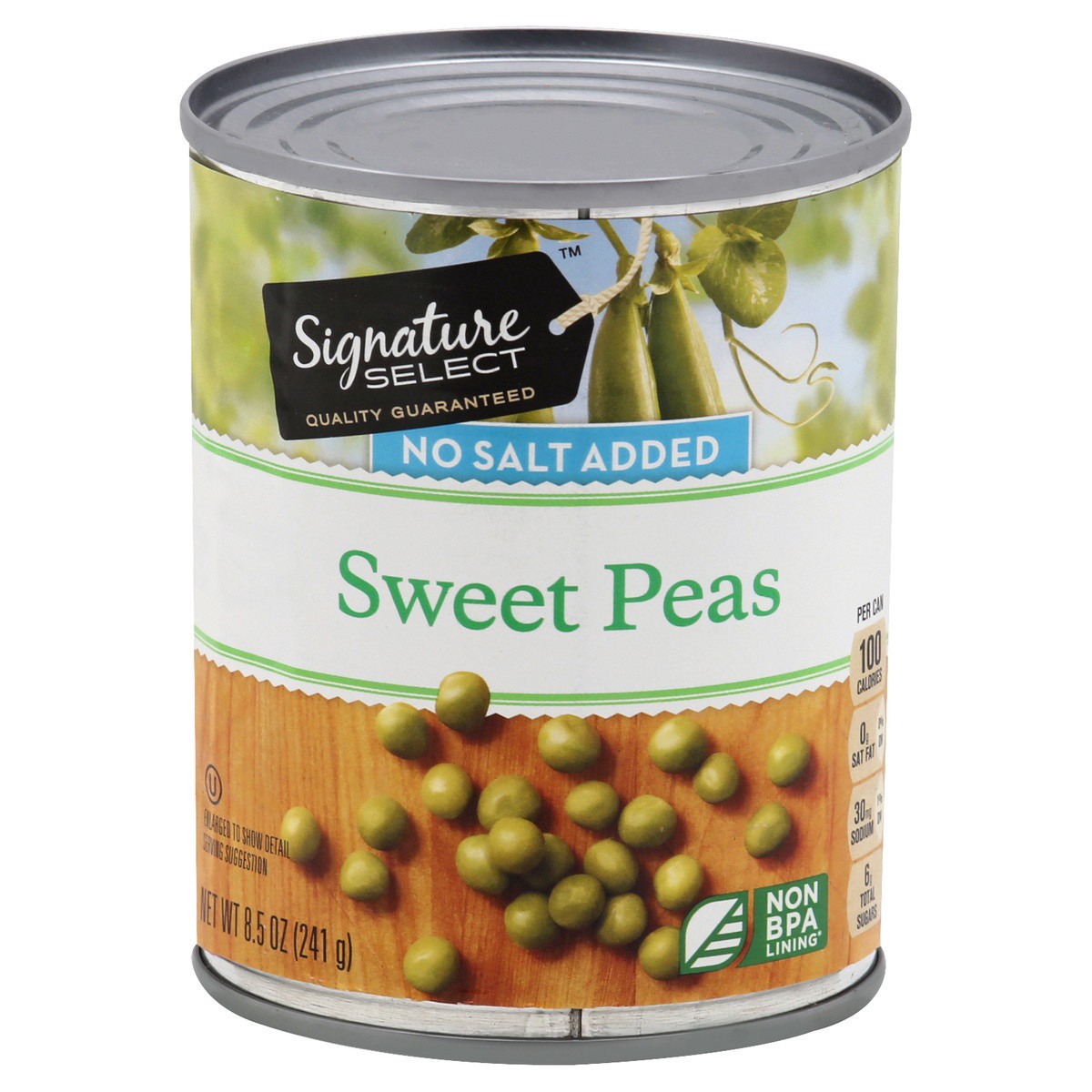 slide 1 of 1, Signature Select Sweet Peas 8.5 oz, 8.5 oz