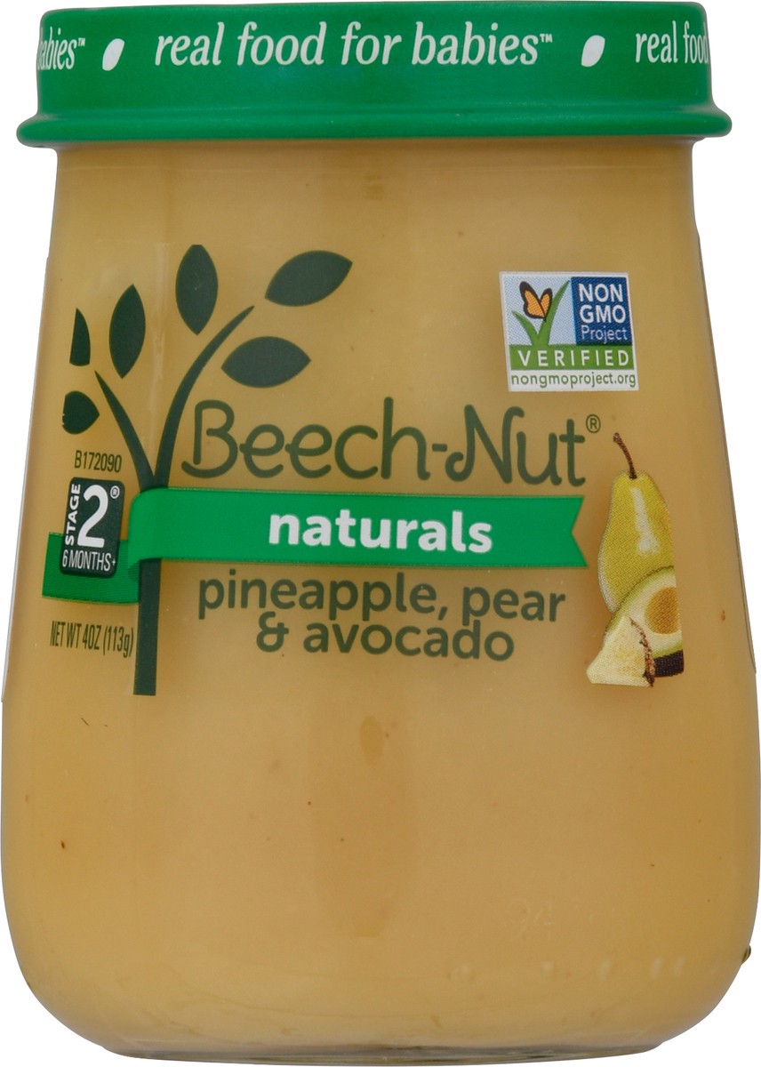 slide 4 of 14, Beech-Nut Naturals Stage 2 (6 Months+) Pineapple, Pear & Avocado 4 oz, 4 oz