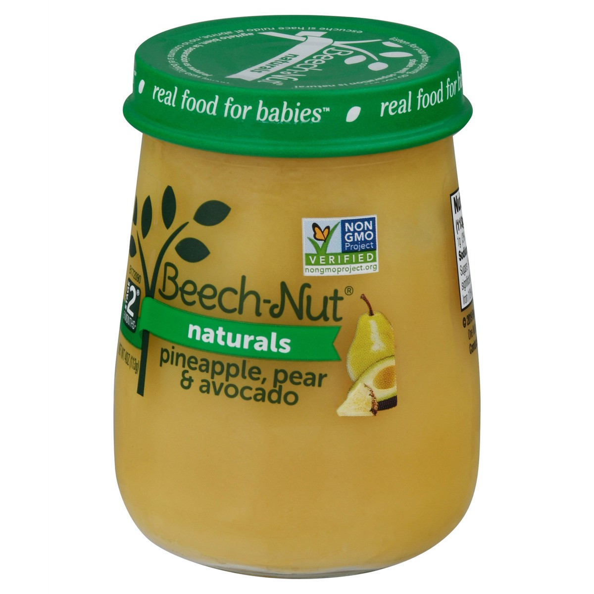 slide 8 of 14, Beech-Nut Naturals Stage 2 (6 Months+) Pineapple, Pear & Avocado 4 oz, 4 oz