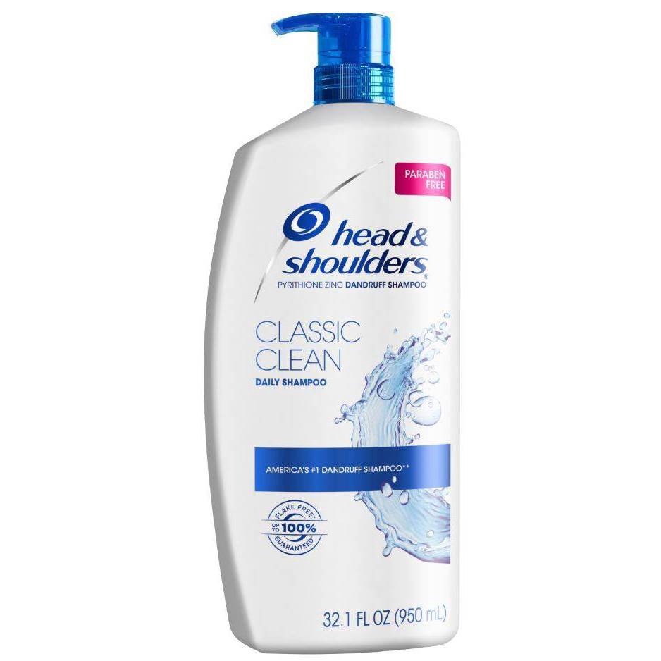 slide 1 of 3, Head & Shoulders Anti-Dandruff Treatment, Classic Clean for Daily Use, Paraben-Free 2-in-1 Shampoo and Conditioner - 28.2 fl oz, 32.1 fl oz