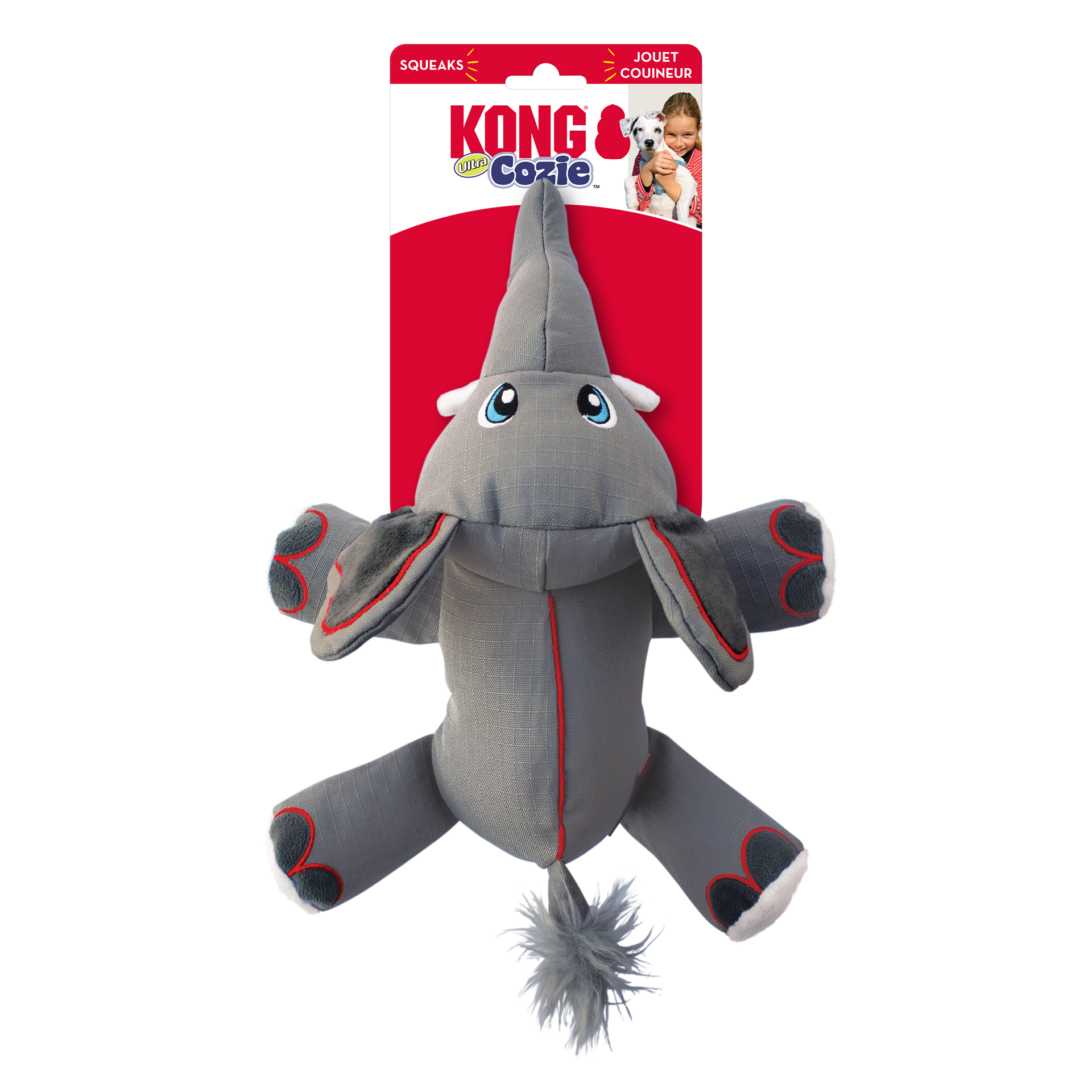 slide 2 of 4, KONG Cozie™ Ultra Ella Elephant Lg, 1 ct