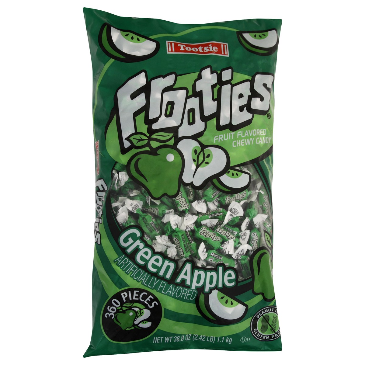 slide 13 of 13, Frooties Green Apple Chewy Candy 360 ea, 360 ct