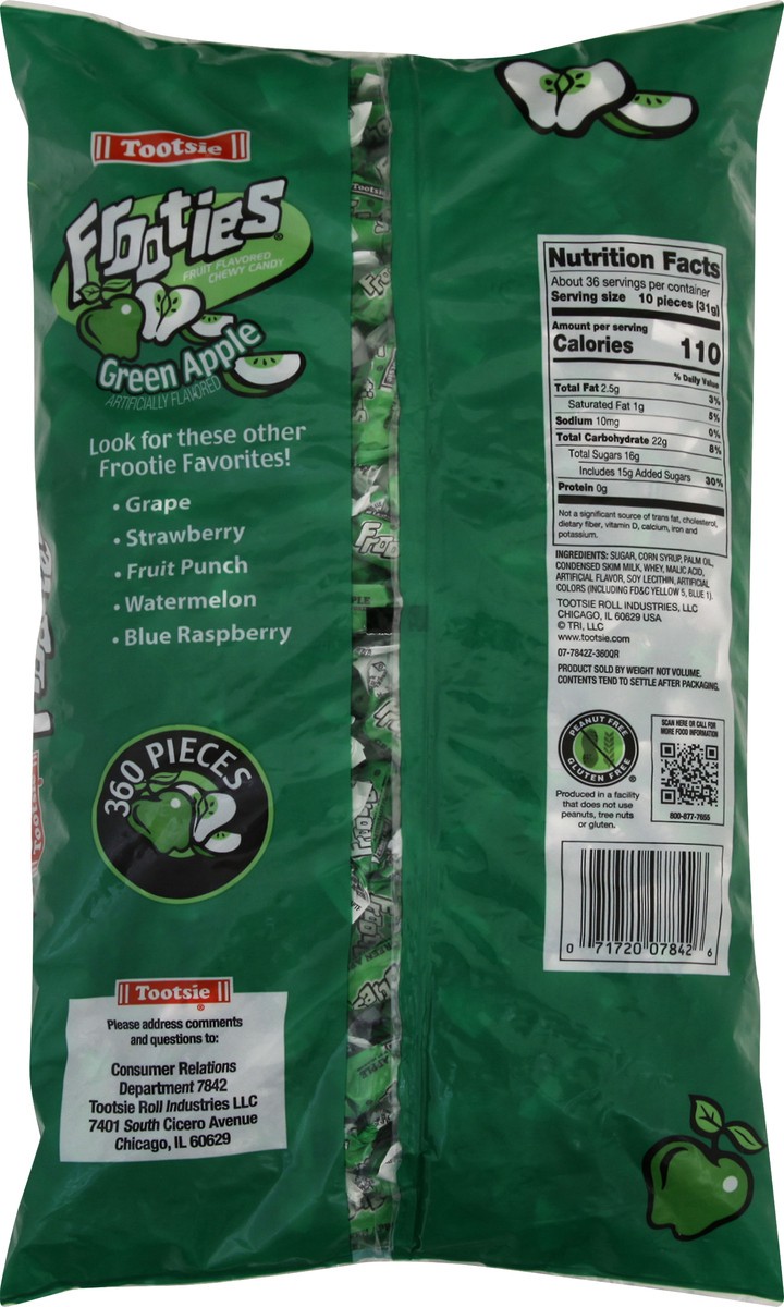 slide 7 of 13, Frooties Green Apple Chewy Candy 360 ea, 360 ct