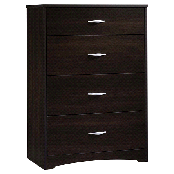 slide 1 of 1, Sauder Beginnings 4 Drawer Chest Cinnamon Cherry, 1 ct