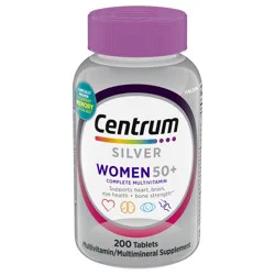 Centrum Silver Multivitamin for Women, Multivitamin/Multimineral Supplement - 200 Count