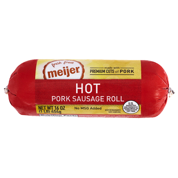 slide 1 of 1, Meijer Hot Sausage Roll, 16 oz