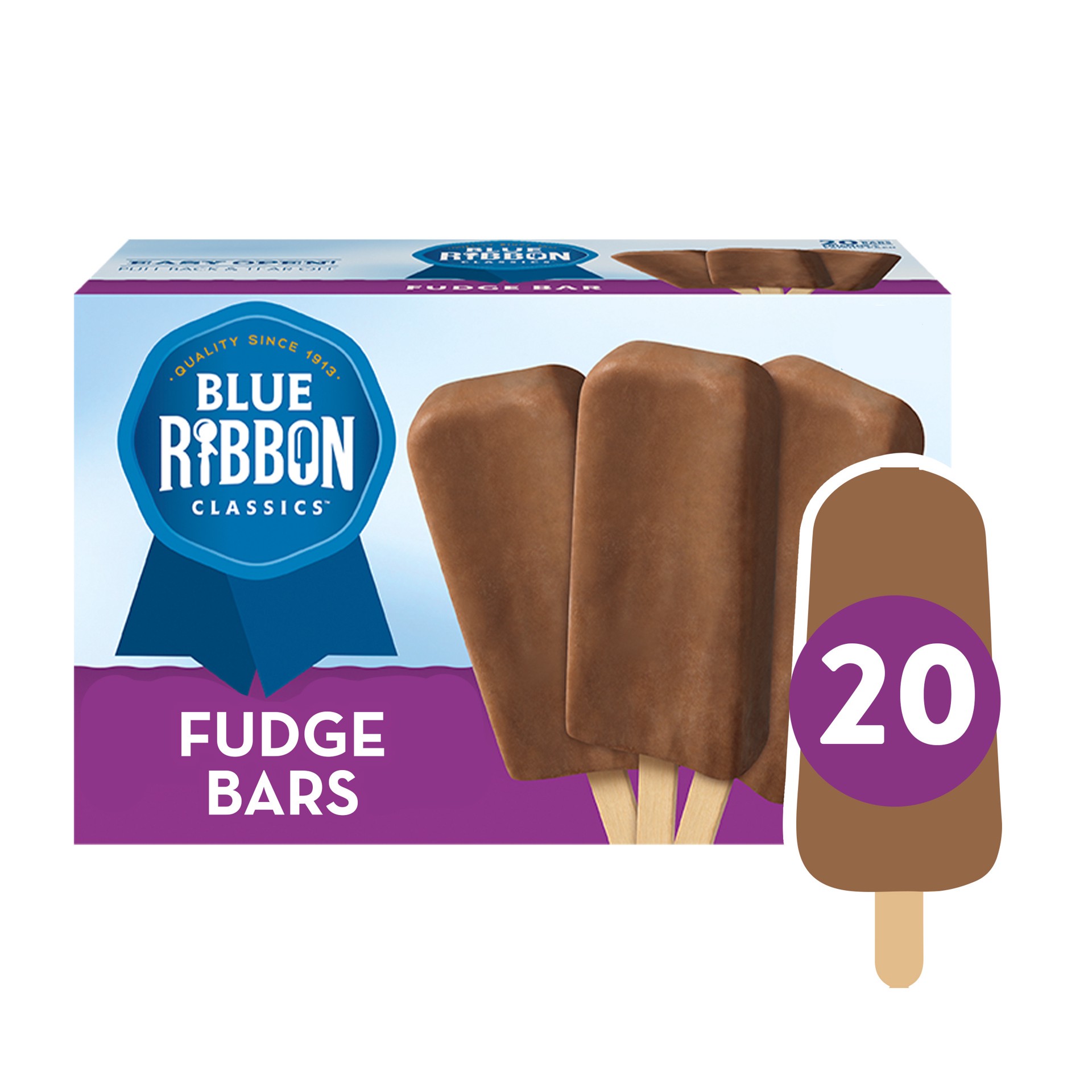 slide 1 of 11, Blue Ribbon Classics Fudge Frozen Treat Bar, 20pk, 45 fl oz