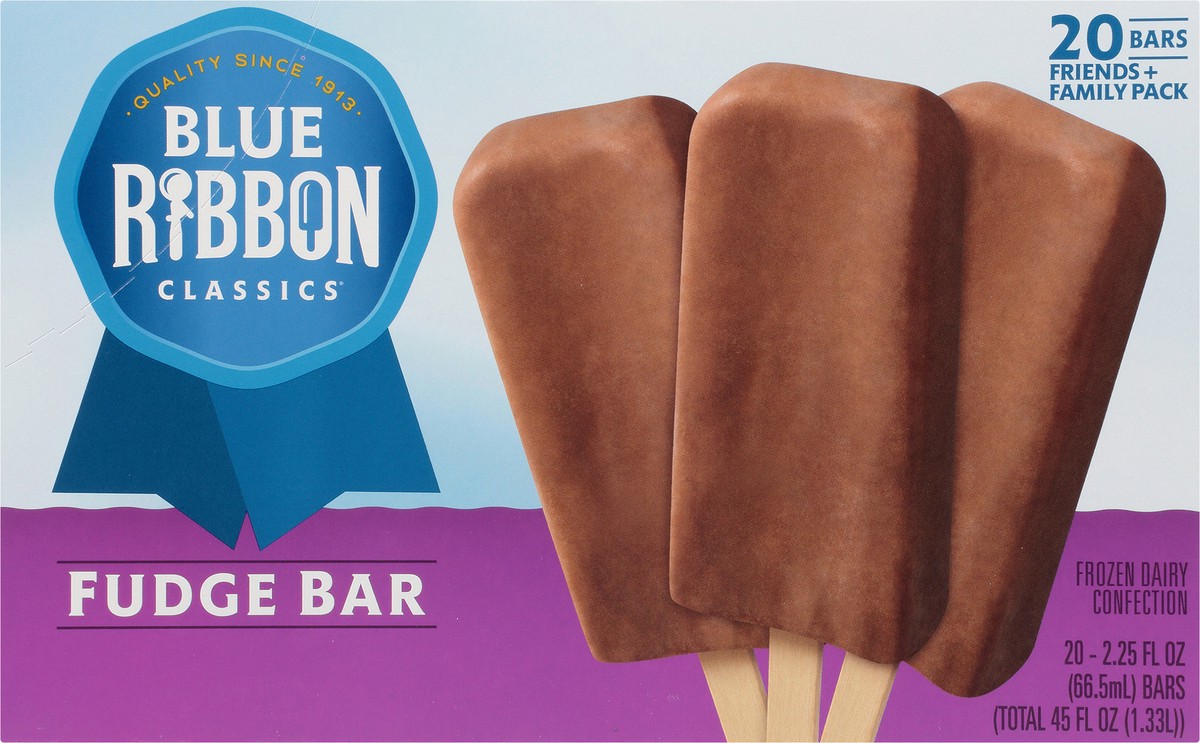 slide 9 of 11, Blue Ribbon Classics Fudge Frozen Treat Bar, 20pk, 45 fl oz