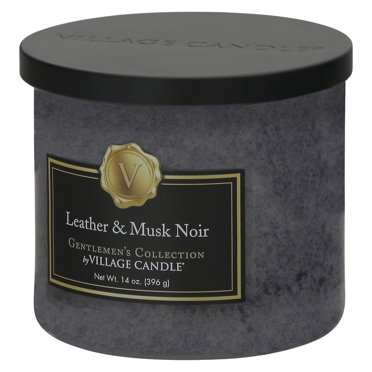 slide 3 of 9, Village Candle Gentlemen's Collection By Village Candle Leather & Musk Noir Candle, 14 oz