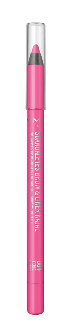 slide 1 of 1, COTY RIMMEL LONDON RIM Scandaleyes WP Brow and Liner Kajal Fierce Fuschia, 0.040 oz