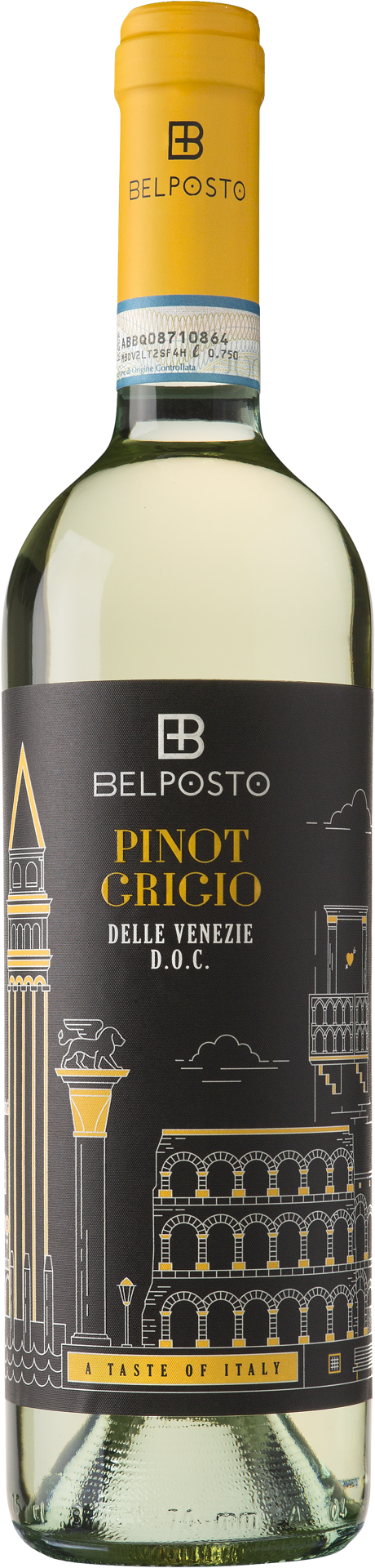slide 1 of 2, Belposto Pinot Grigio D.O.C., 750 ml