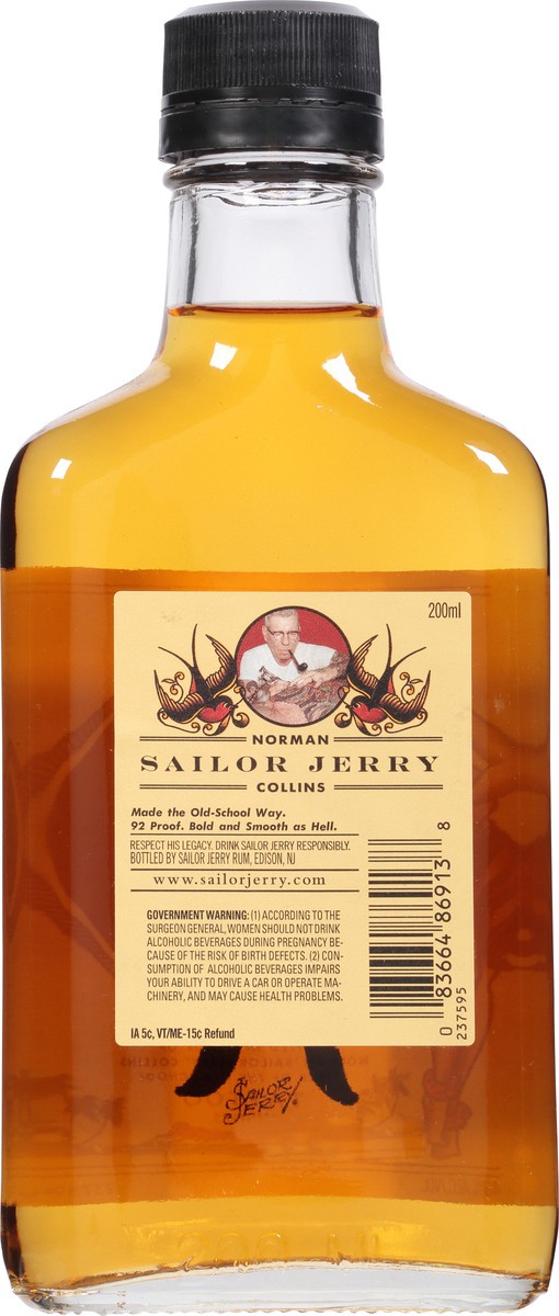slide 2 of 10, Sailor Jerry Rum Sailor Jerry Spiced Rum, 200 ml