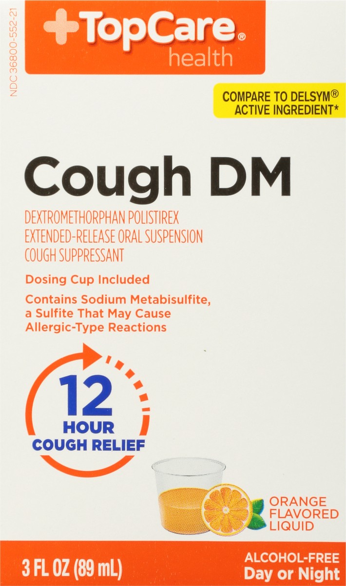 slide 2 of 10, TopCare Health Liquid Orange Flavored Cough DM 3 fl oz, 3 fl oz