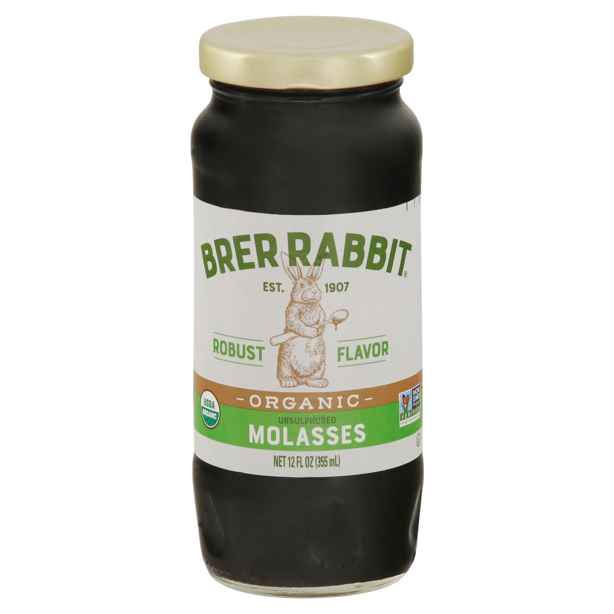 Brer Rabbit Unsulphured Organic Robust Flavor Molasses 12 Fl Oz 12 Fl Oz Shipt 0085