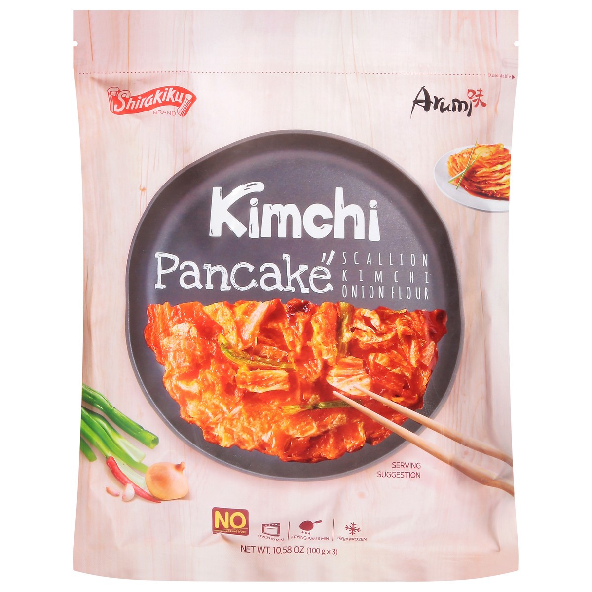 slide 1 of 1, Shirakiku Korean Pancake Kimchi, 