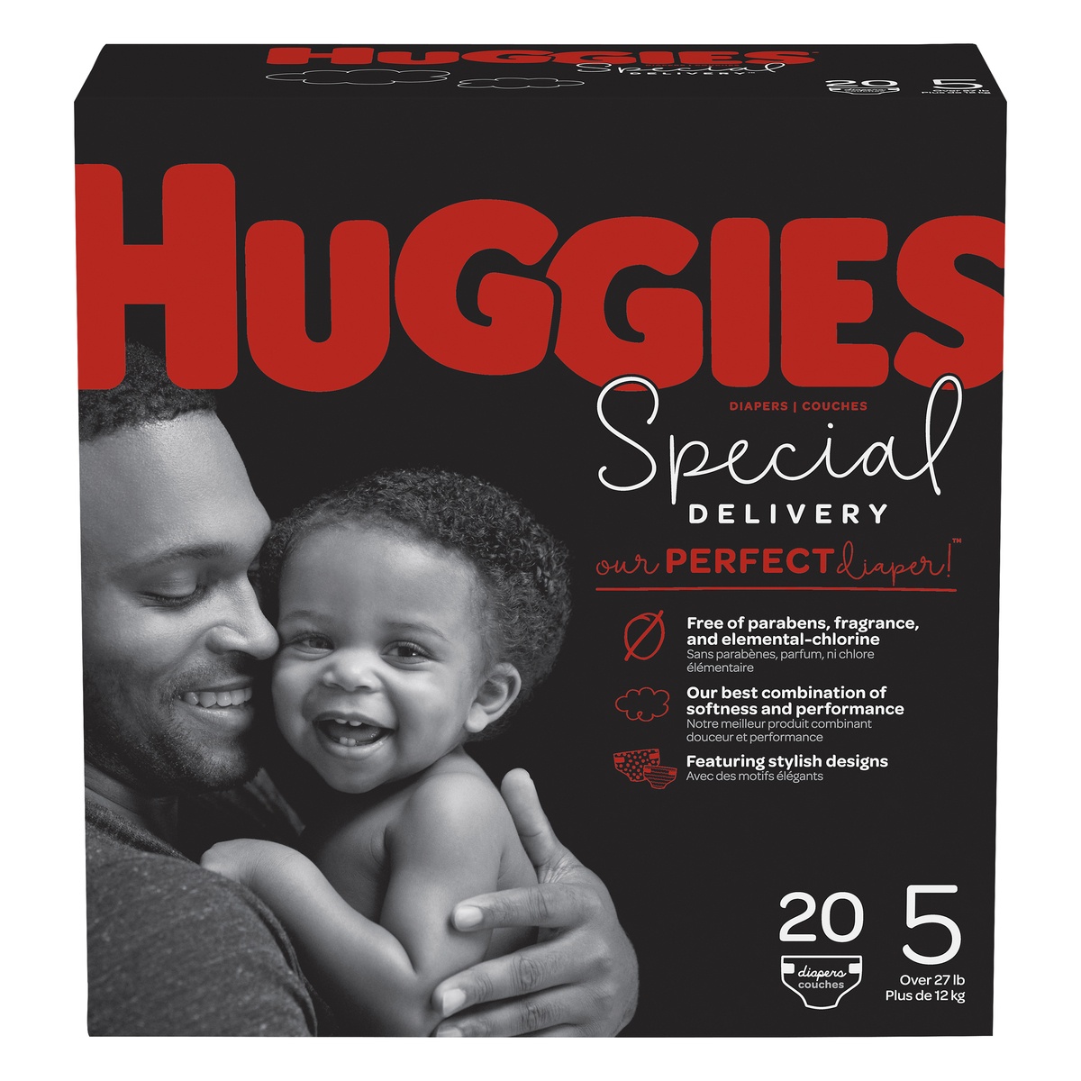 slide 1 of 3, Huggies Special Delivery Diapers, Size 5, 20 ct