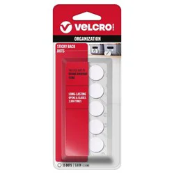 Velcro Coin White 5/8 Set 15