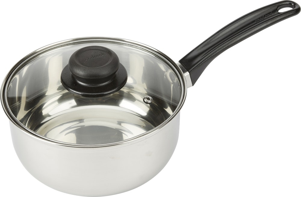 slide 1 of 1, Good Cook Stainless Steel Sauce Pan With Lid, 2 qt