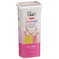 Hy-vee Simplylight, Pink Lemonade Sugar Free, Low Calorie Drink Mix - 6 ct; 2.9 oz