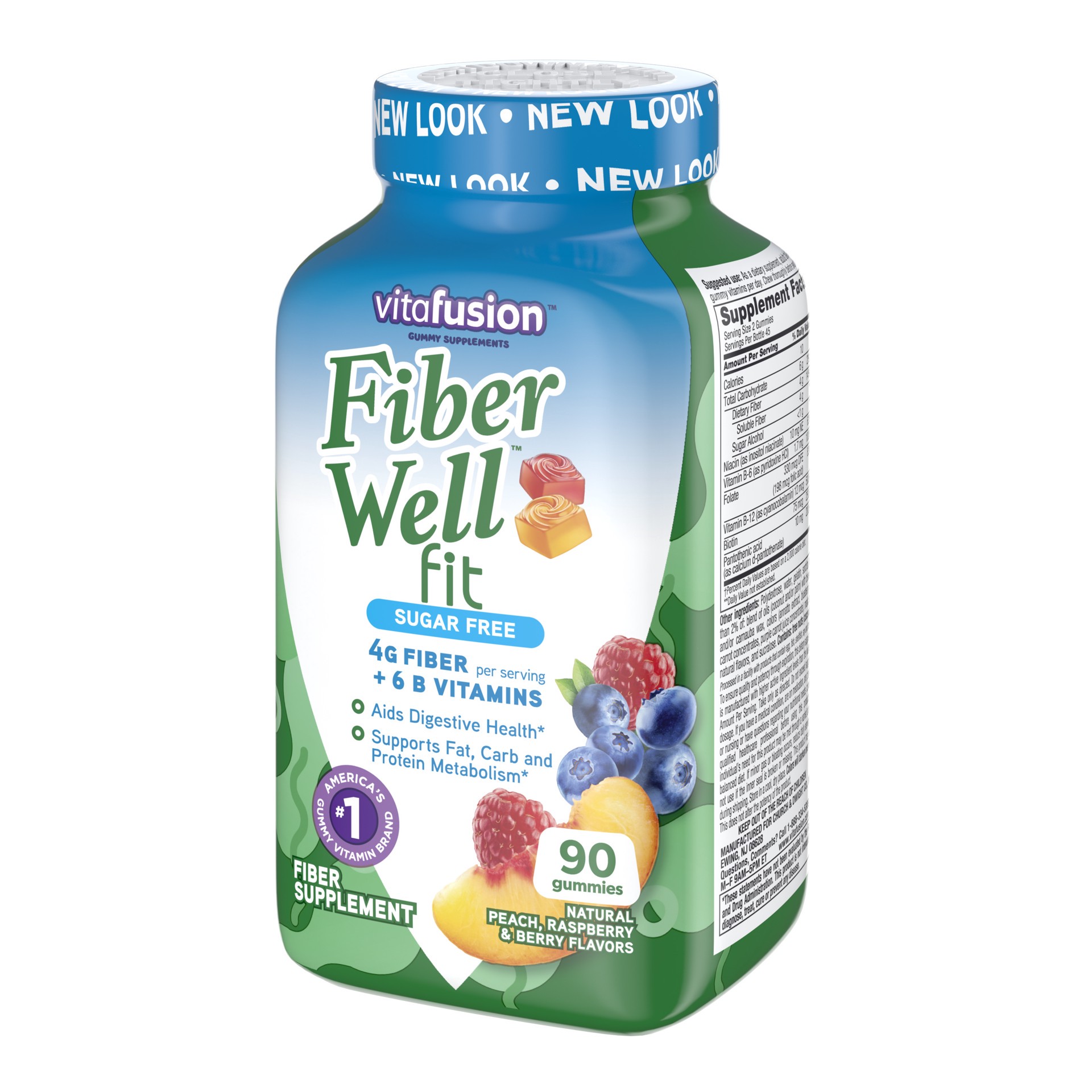 slide 3 of 5, vitafusion Fiber Well Fit Gummies Supplement, 90 Count (Packaging May Vary), 90 ct