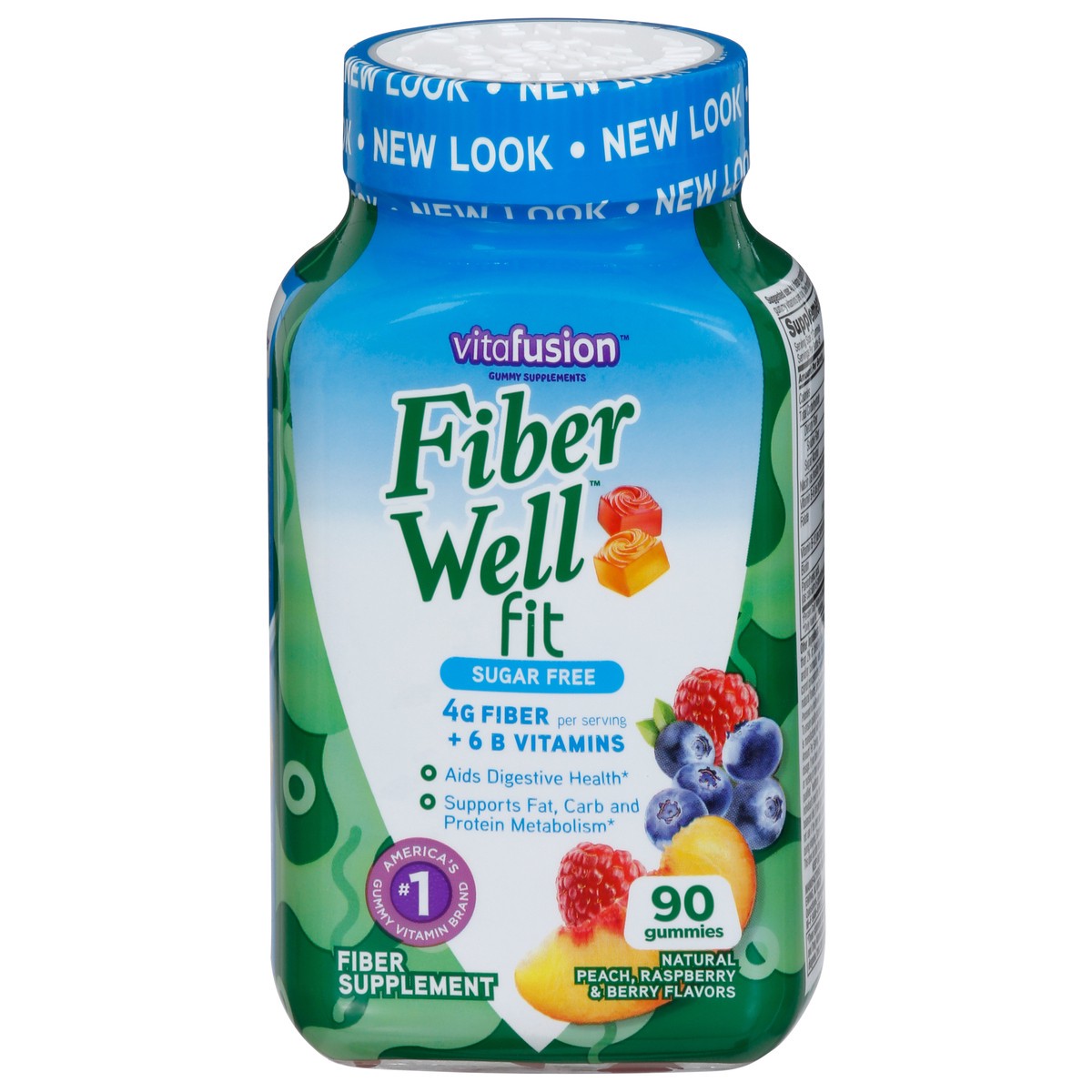 slide 1 of 5, vitafusion Fiber Well Fit Gummies Supplement, 90 Count (Packaging May Vary), 90 ct