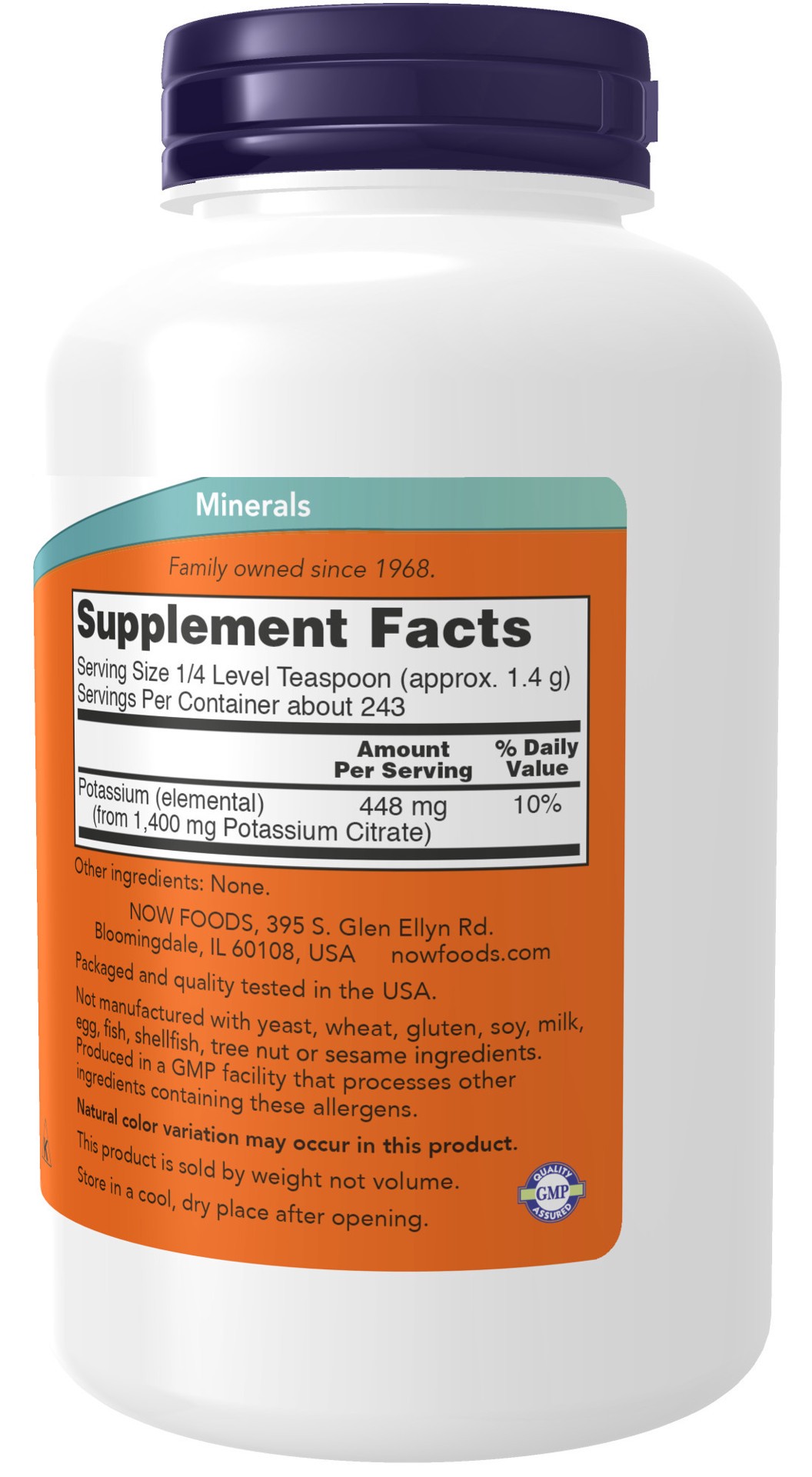 slide 2 of 4, NOW Potassium Citrate Powder - 12 oz., 12 oz