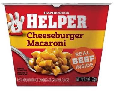 slide 1 of 6, Hamburger Helper Cheeseburger Macaroni Cup, 2 oz