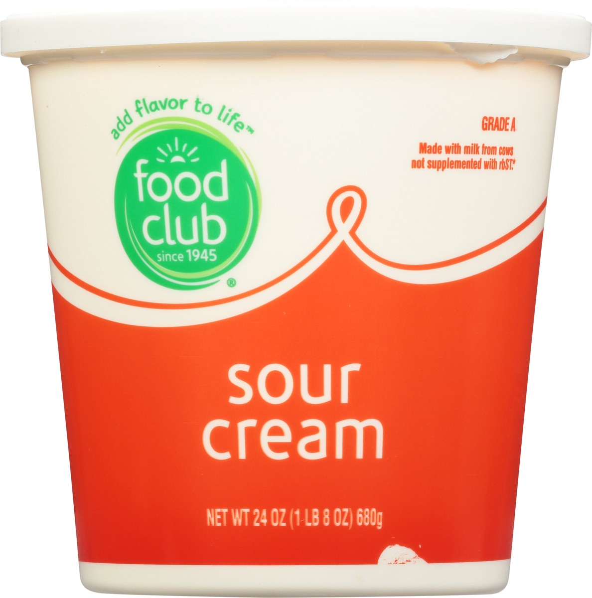 slide 7 of 9, Food Club Sour Cream 24 oz, 24 oz