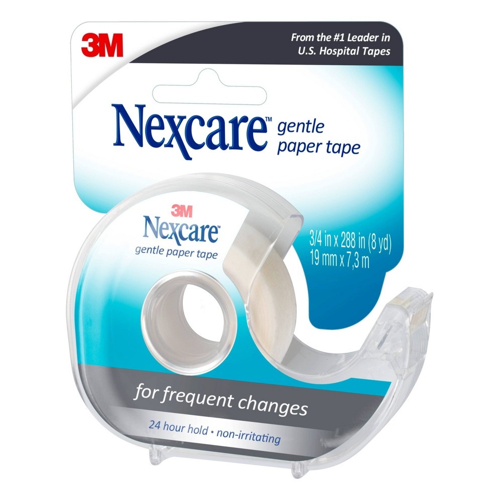 slide 3 of 3, Nexcare Gentle Paper Tape, 8 yd