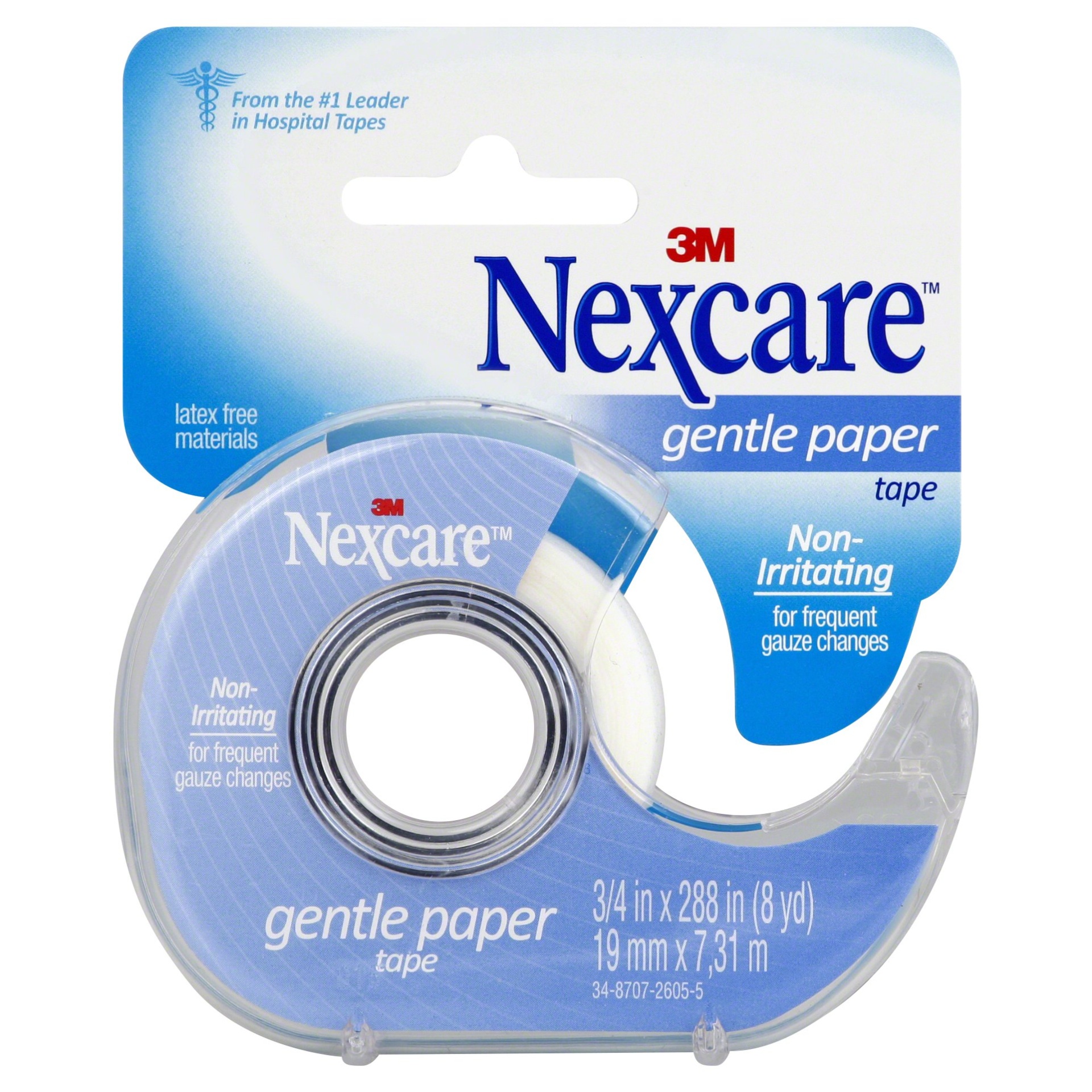 slide 1 of 3, Nexcare Gentle Paper Tape, 8 yd