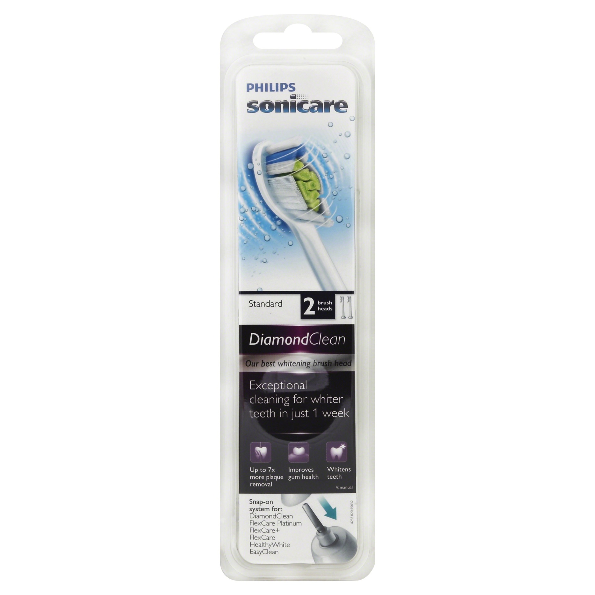 slide 1 of 2, Philips Sonicare Diamond Clean Toothbrush, 2 ct