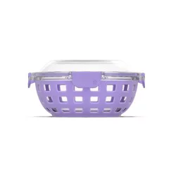 Ello Duraglass Salad Bowl Container - Lilac