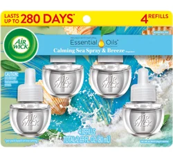 AIRWICK Air Wick Oil Refill Calming Sea Spray & Breeze 4ct